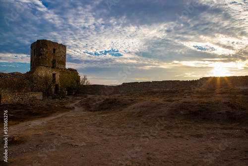 The ruins of Enisala fortress in Constanta County - Romania photo