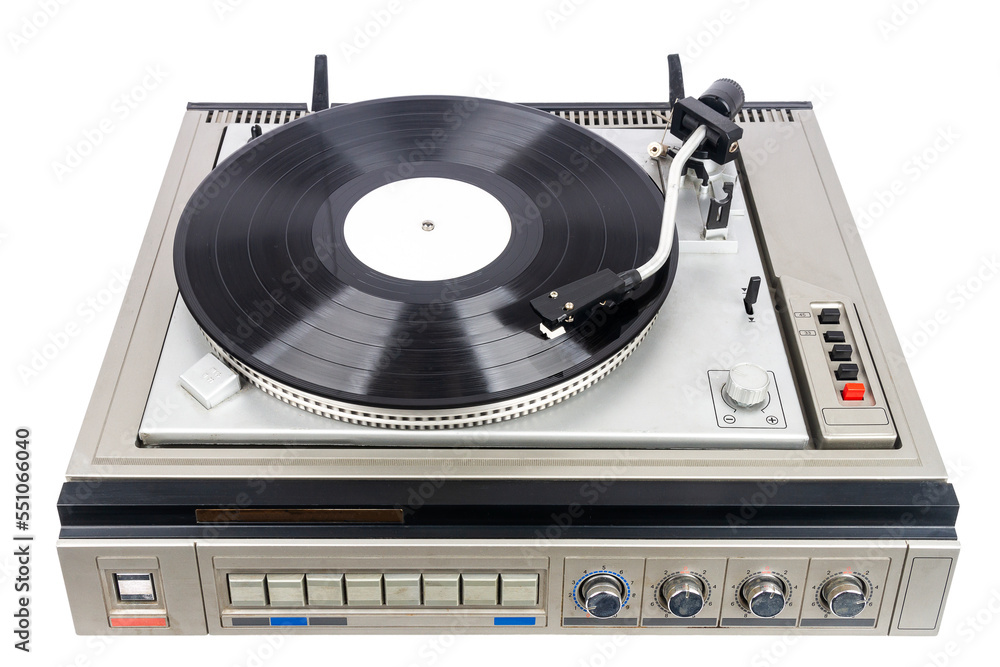 Fototapeta premium Vintage turntable record player