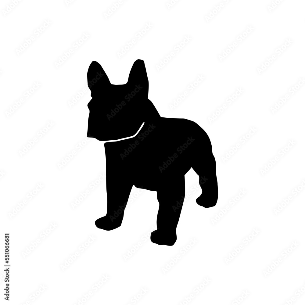 silhouette dog icon or logo isolated sign symbol vector illustration - high quality black style vector icons