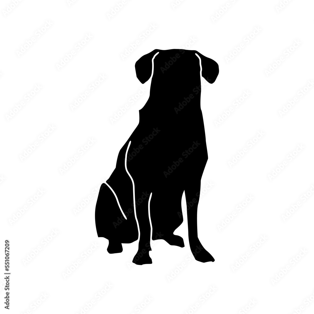 silhouette dog icon or logo isolated sign symbol vector illustration - high quality black style vector icons silhouette dog icon or logo isolated sign symbol vector illustration - high quality black style vector icons