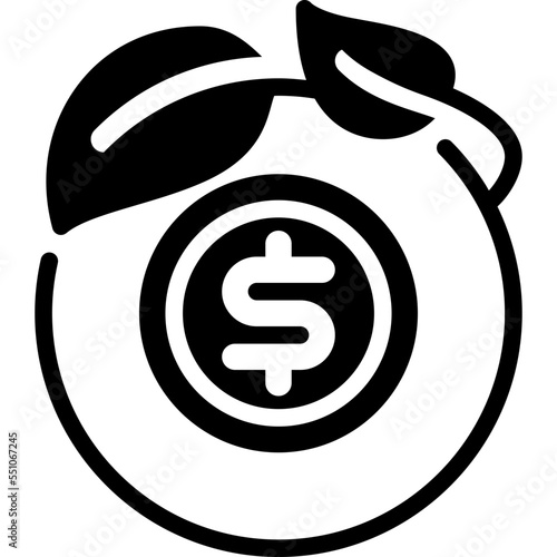 green finance solid icon