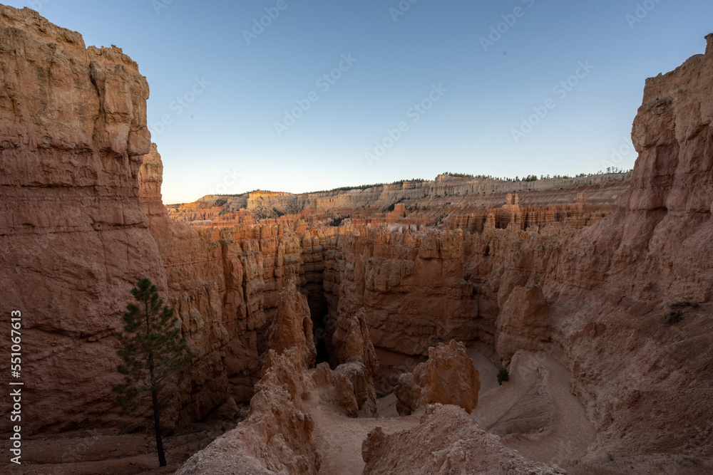 Winding Trail Heads Down To Wall Street In Bryce Canyon