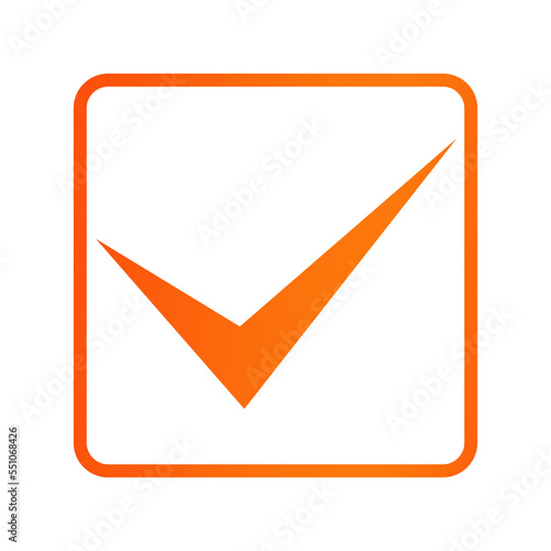orange correct mark square Free Download orange correct mark square - GFXLoad