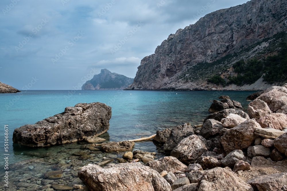 Wonderful landscape with turquoise water in Mallorca