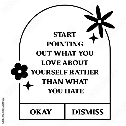 Daily reminders Quotes Typography black and white for print items