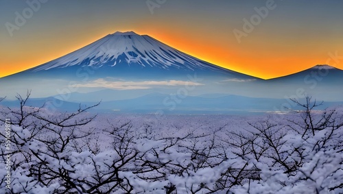 Obraz na płótnie 富士山