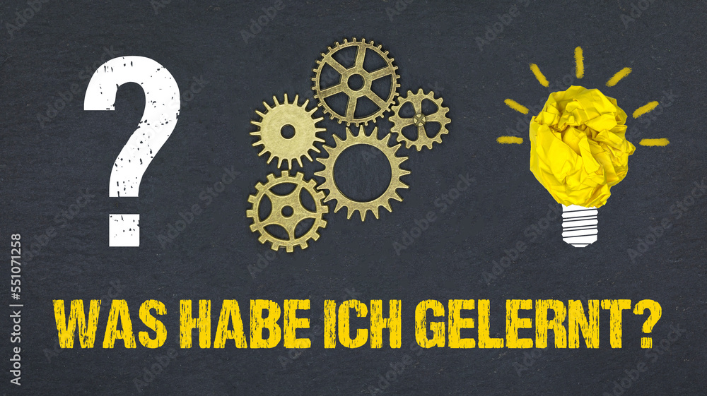 Was habe ich gelernt? Stock Photo Adobe Stock