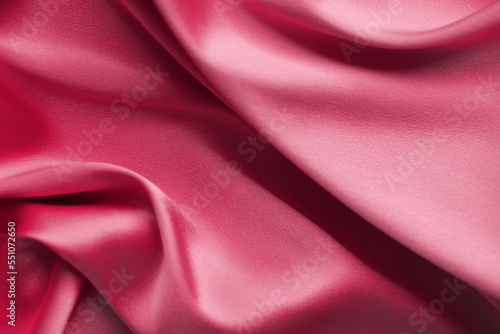 Viva Magenta silk background texture, abstract pattern for design. Sample of the New Fashion color palette.