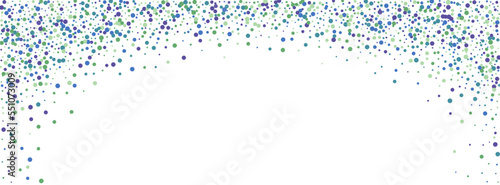 Multicolored Dot Background White Vector. Element Ribbon Texture. Rainbow Happiness. Bright Circle Shrovetide. Round Wallpaper Design.