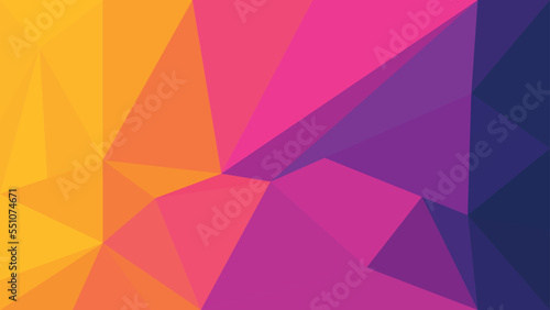 vector polygonal mosaic graphics. Abstract Geometric backgrounds full Color