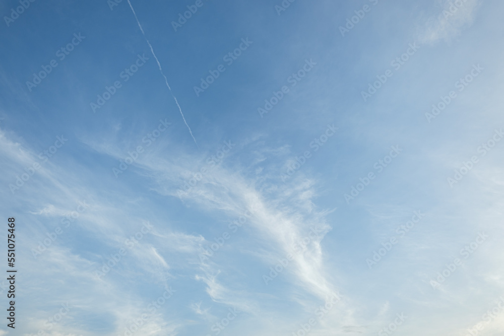 White clouds disperse on blue sky background ,in a clear day White clouds disperse on blue sky background ,in a clear day
