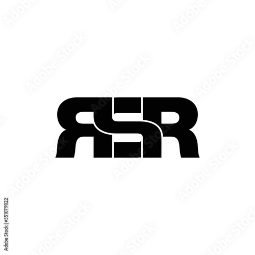 RSR letter monogram logo design vector