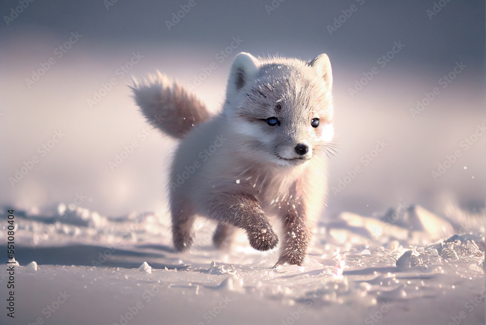 Baby Snow Fox