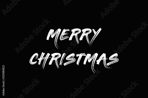 Merry christmas text with back background for merry christmas event and holiday. (merry christmas).