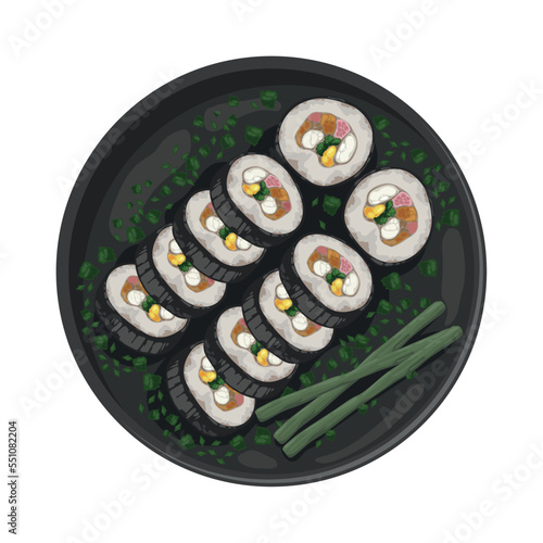 korean kimbap suchi