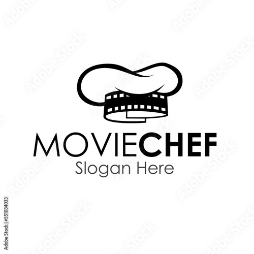 movie chef logo design concept