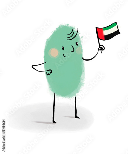 holding sudan flag photo