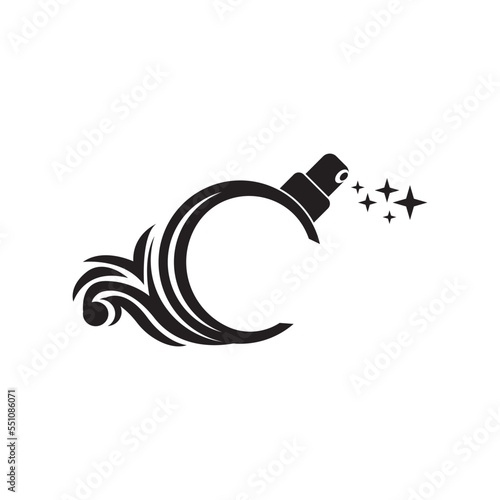perfume logo.vector illustration symbol design