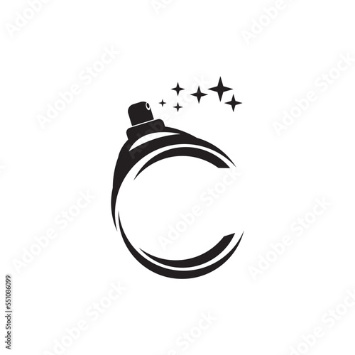 perfume logo.vector illustration symbol design