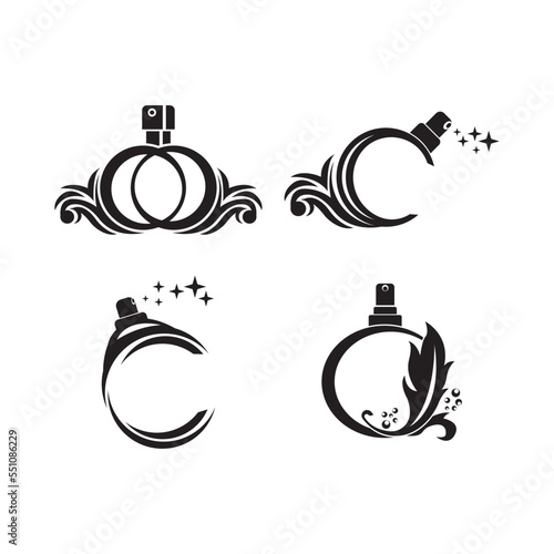 perfume logo.vector illustration symbol design