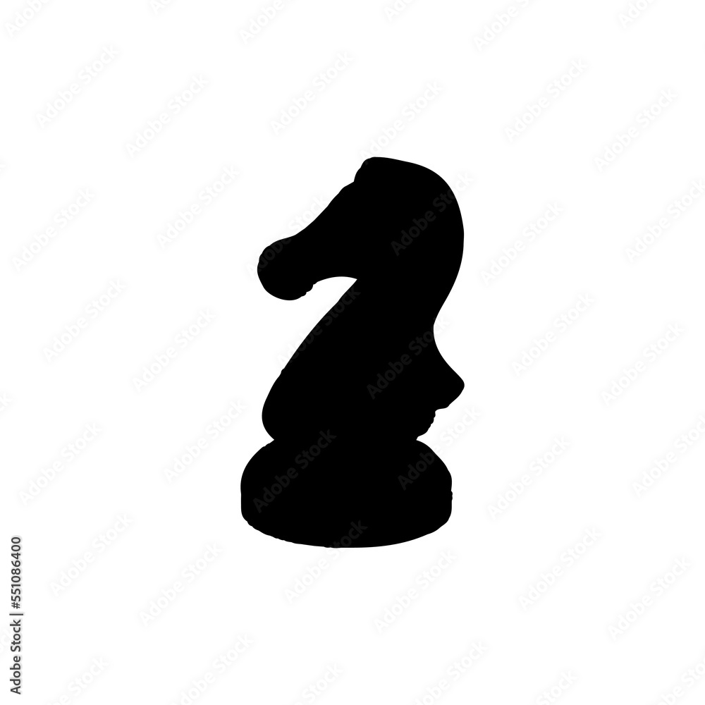 Chess icon. Simple style chess tournament poster background symbol. Chess brand logo design element. Chess t-shirt printing. Vector for sticker.