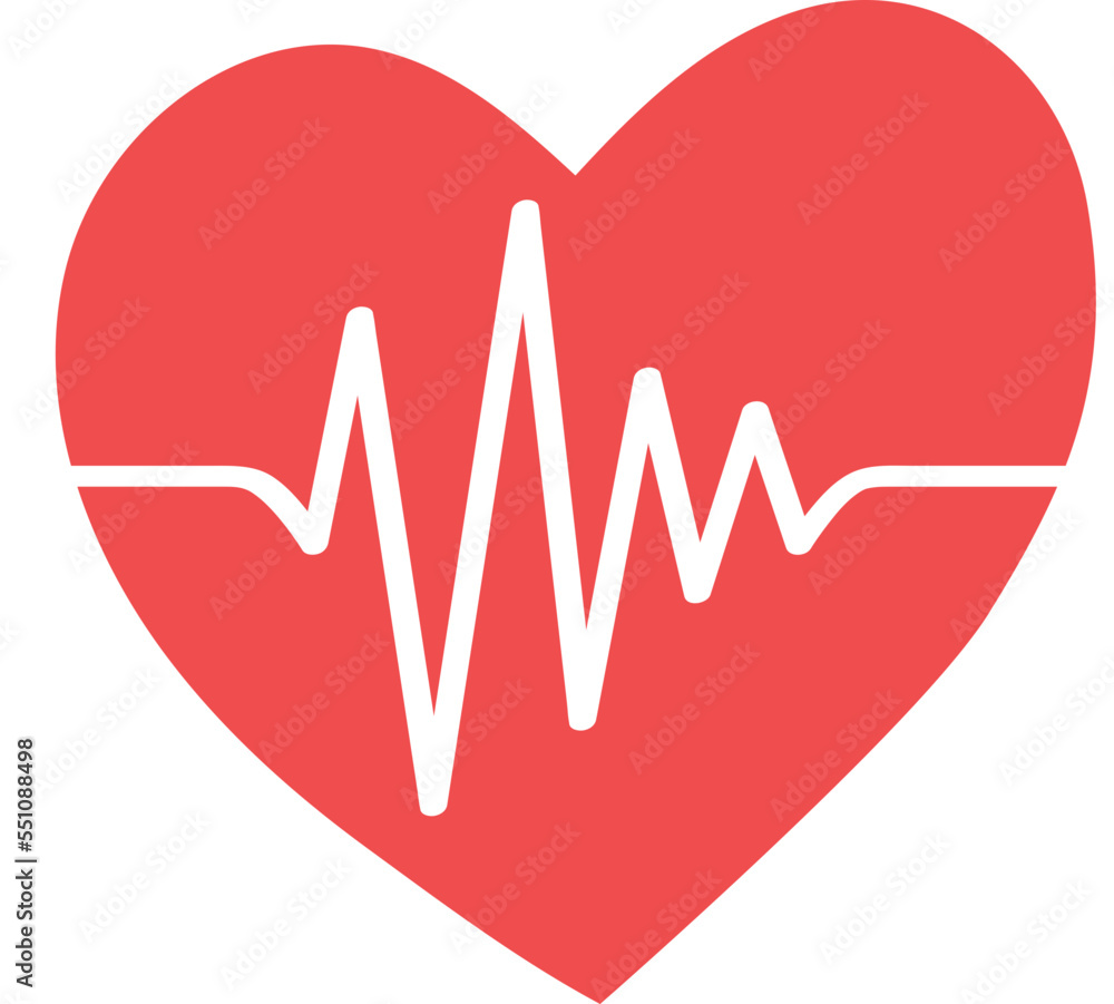 flat heart beating hand drawn illustration flat heart beating hand drawn illustration