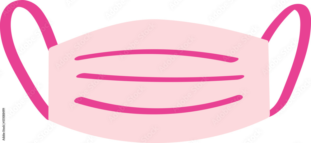 flat medical face mask hand drawn illustration flat medical face mask hand drawn illustration