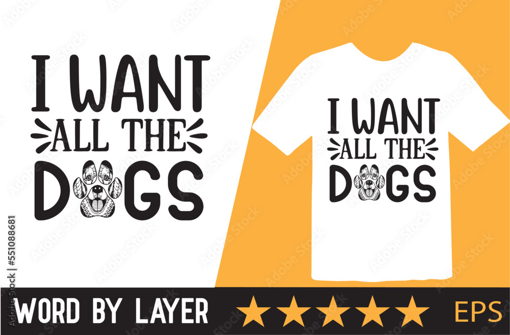 Dog svg t shirt design Stock Vector | Adobe Stock