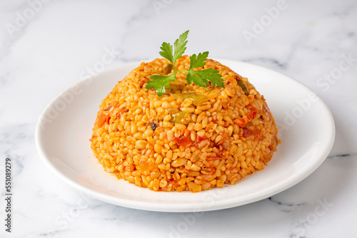 Traditional turkish bulgur ...