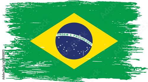 Brazil  flag with brush paint textured isolated  on png or transparent background,Symbol Brazil,template for banner,advertising ,promote, design,vector,top  win sport country