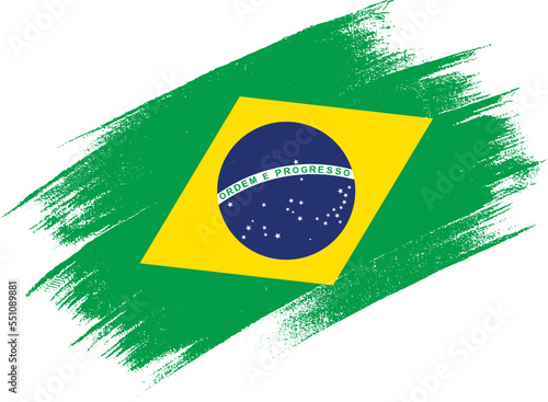 Brazil  flag with brush paint textured isolated  on png or transparent background,Symbol Brazil,template for banner,advertising ,promote, design,vector,top  win sport country