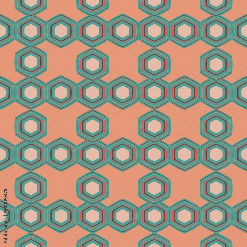 Fototapeta premium vintage seamless pattern design for decorating, wallpaper, wrapping paper, fabric, and backdrop