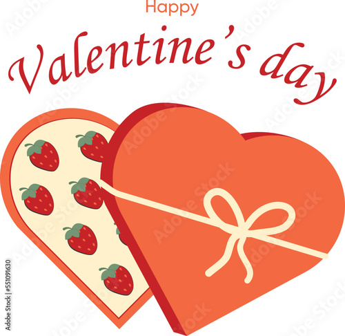 Valentine's Day vector illustration icon/ sticker with transparent background