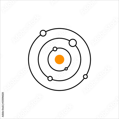Solar system minimal logo