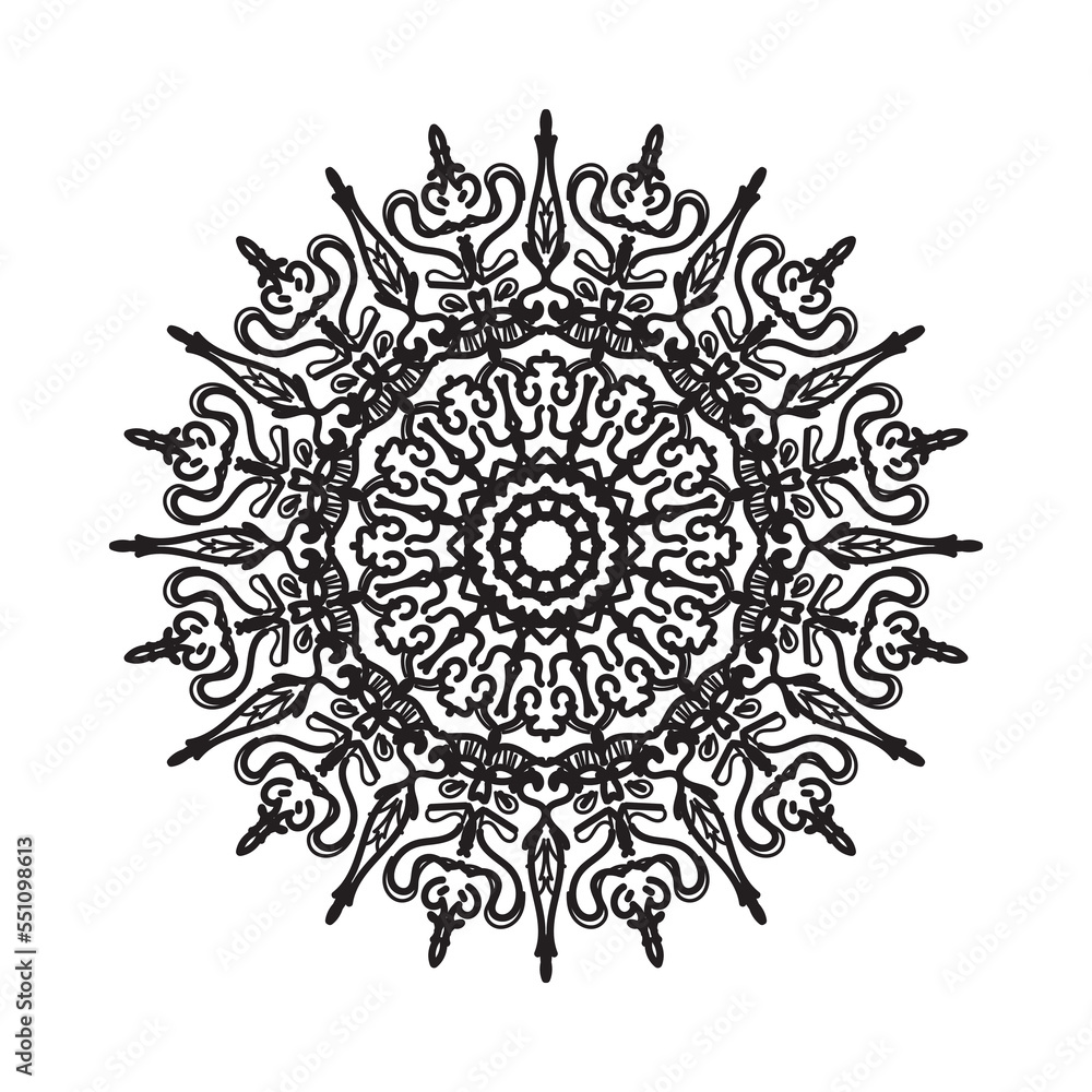 Hand drawn mandala. decoration in ethnic oriental doodle ornament. Hand drawn mandala. decoration in ethnic oriental doodle ornament.