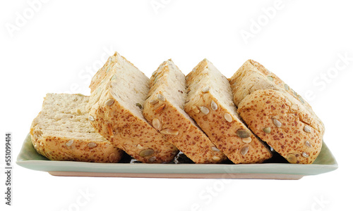 whole wheat bread on transparent png