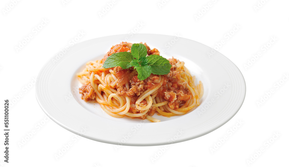 spaghetti pasta with tomato beef sauce on  transparent png