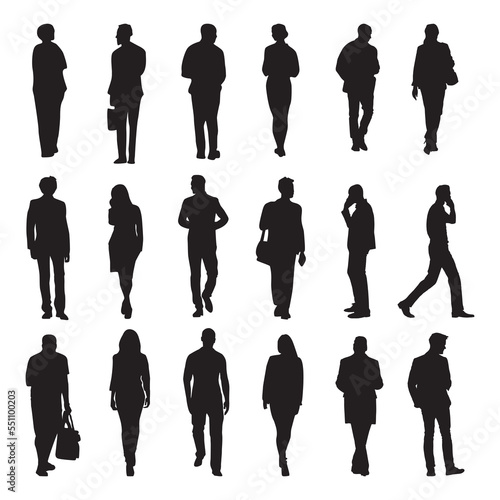 silhouettes of people