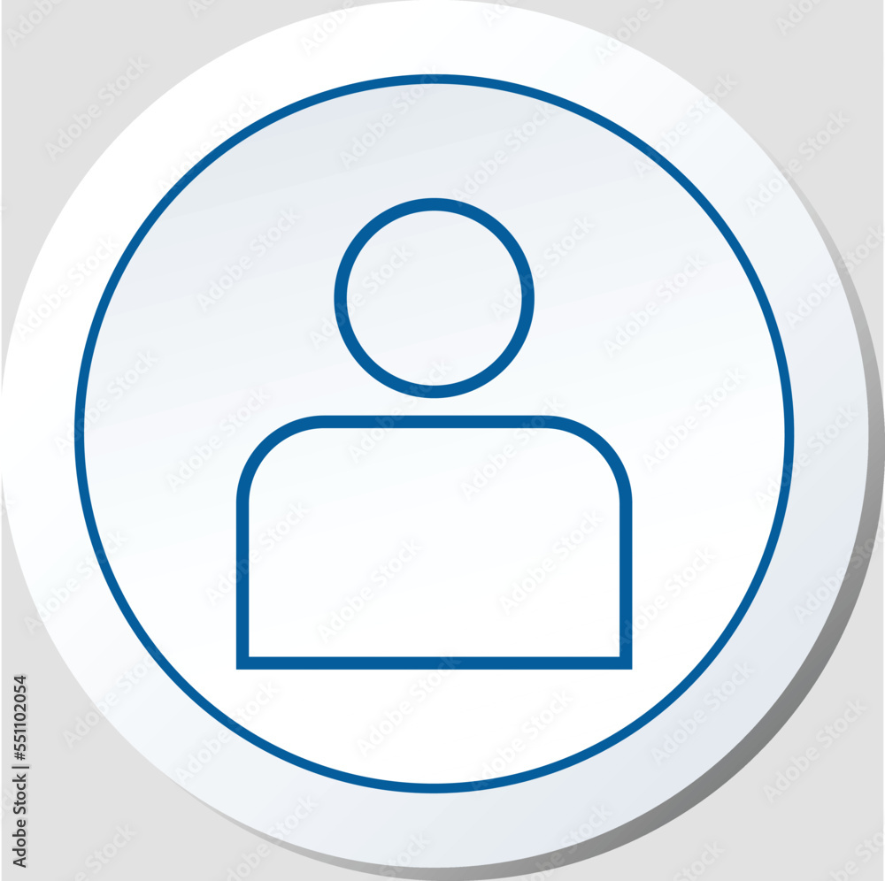 Stroke Style User Icon Vector Graphic Stroke Style User Icon Vector Graphic