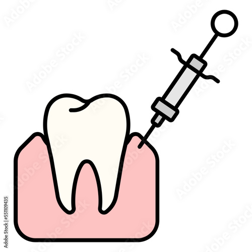 anesthesia injection icon