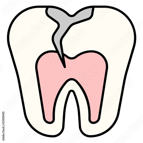 decayed tooth icon