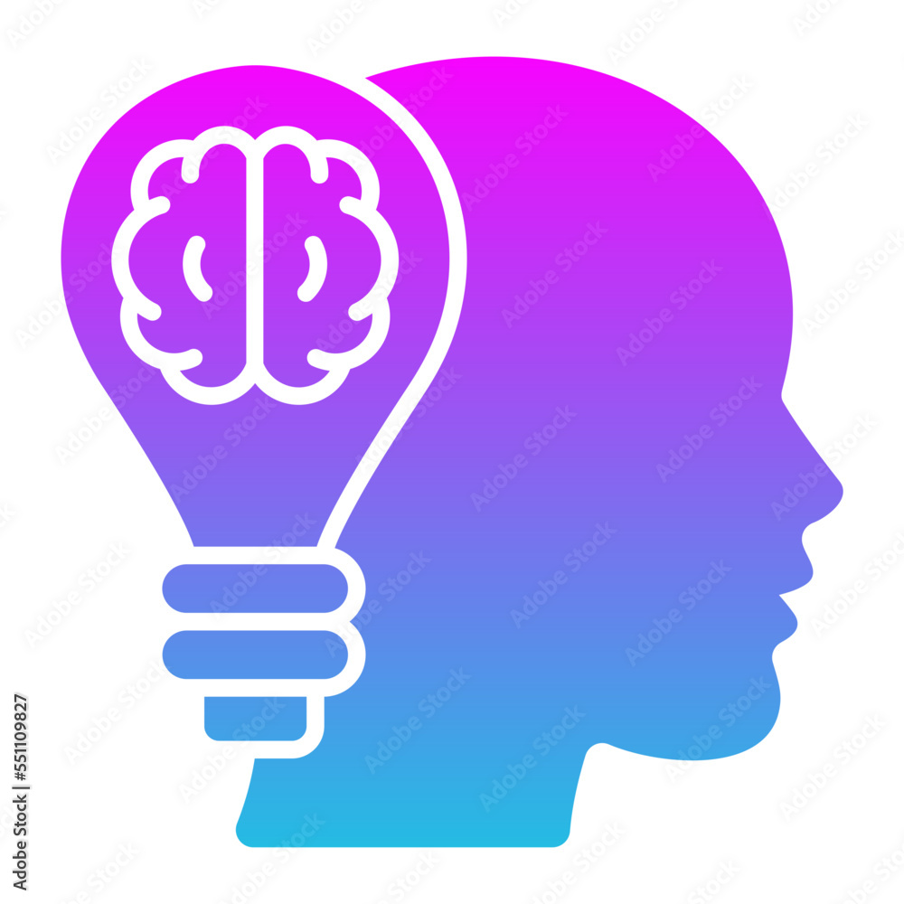 Creativity Glyph Gradient Icon Creativity Glyph Gradient Icon
