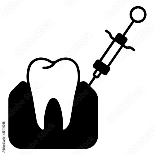 anesthesia injection icon