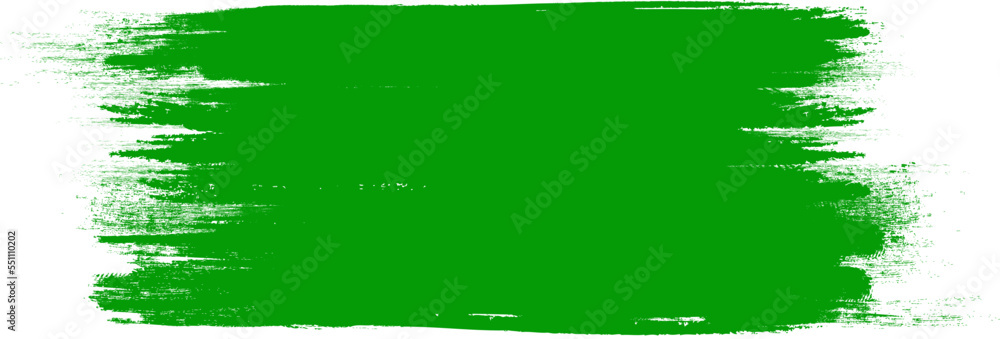 Green brush stroke isolated on background. Paint brush stroke vector ...