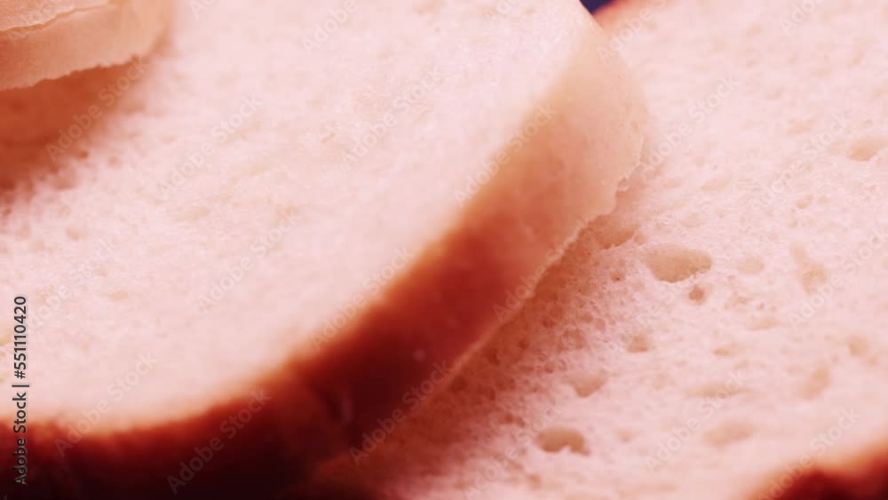 White sliced bread on top of each White sliced bread on top of each