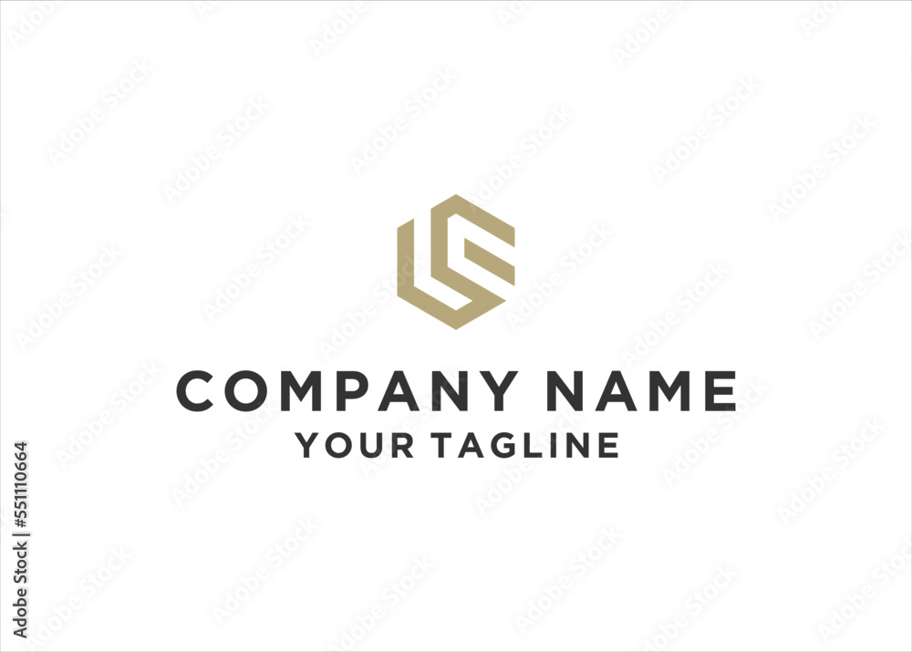 Fototapeta premium letter lc or cl logo design vector illustration