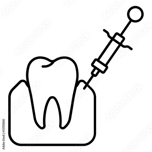 anesthesia injection icon