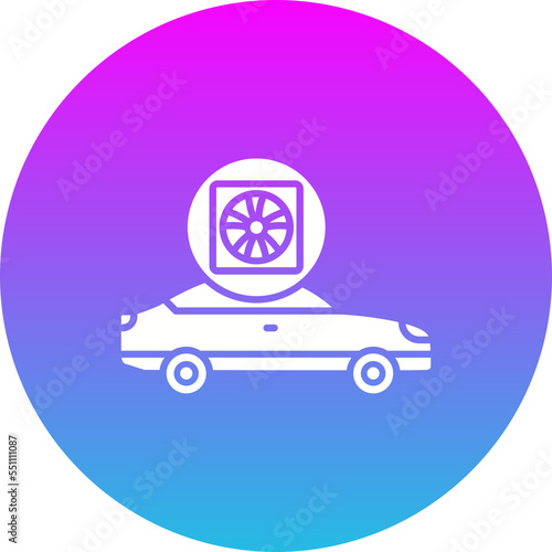 Ventilation Gradient Circle Glyph Inverted Icon © Maan Icons
