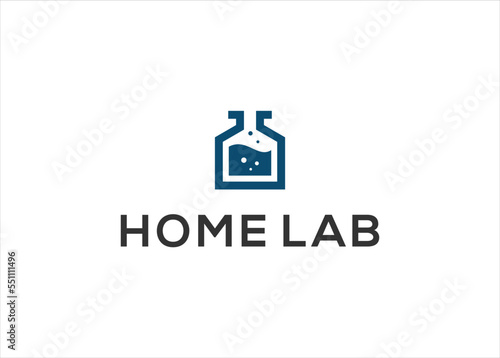 home lab Logo Template Design Vector