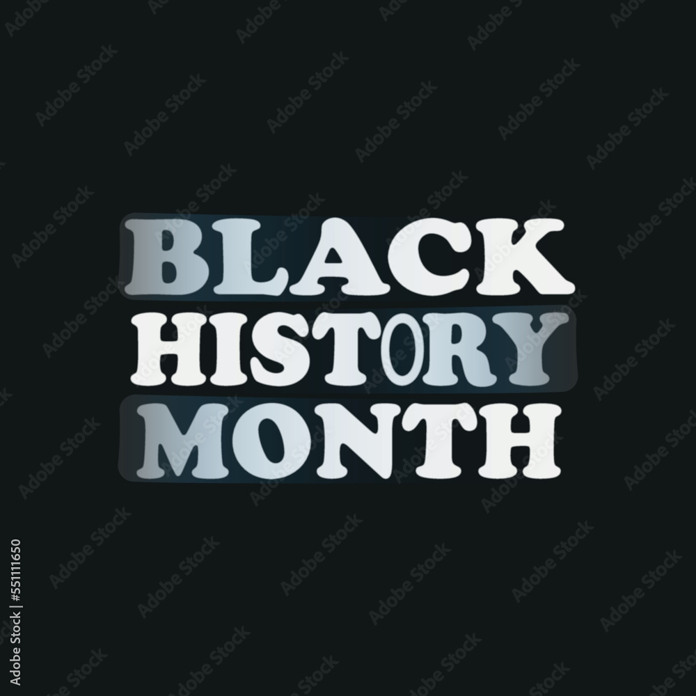 Black history month typography for T-shirt graphics, poster, print, postcard and other uses,vector illustration t-shirt design .